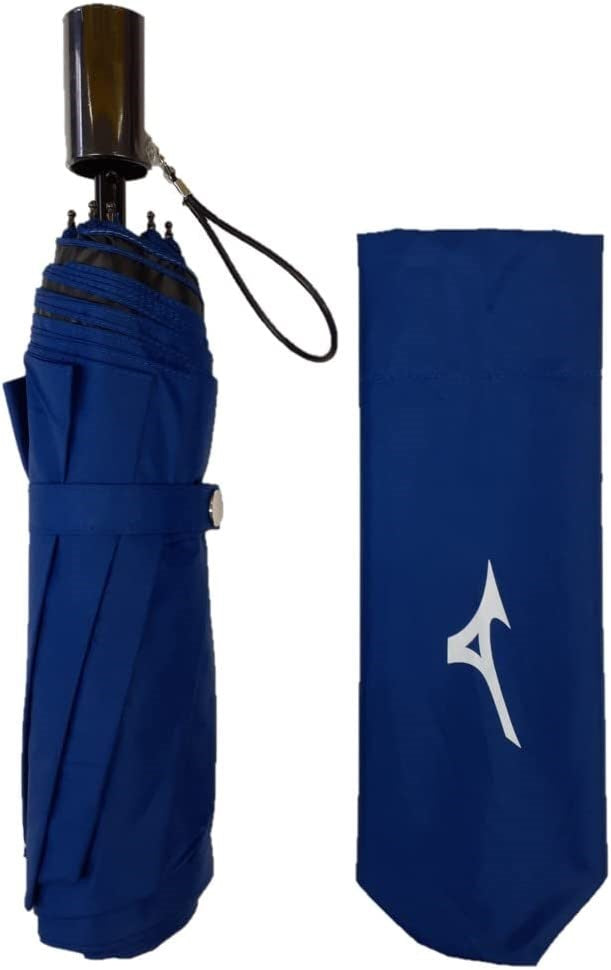 【特別価格】 MIZUNO(ミズノ) 折りたたみ傘 ブルー/ホワイト 58cm 63JX292094